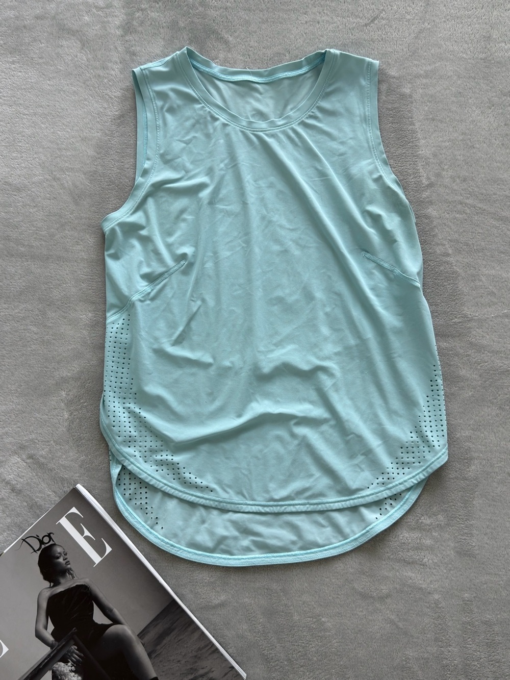 lululemon athletica Light Aqua Sleeveless Performance Tank